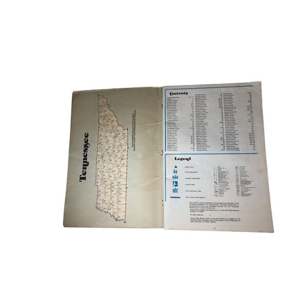 Tennessee County Maps Booklet With Historical Illustrations J C Puetz 3rd Ed 199 - Picture 3 of 7